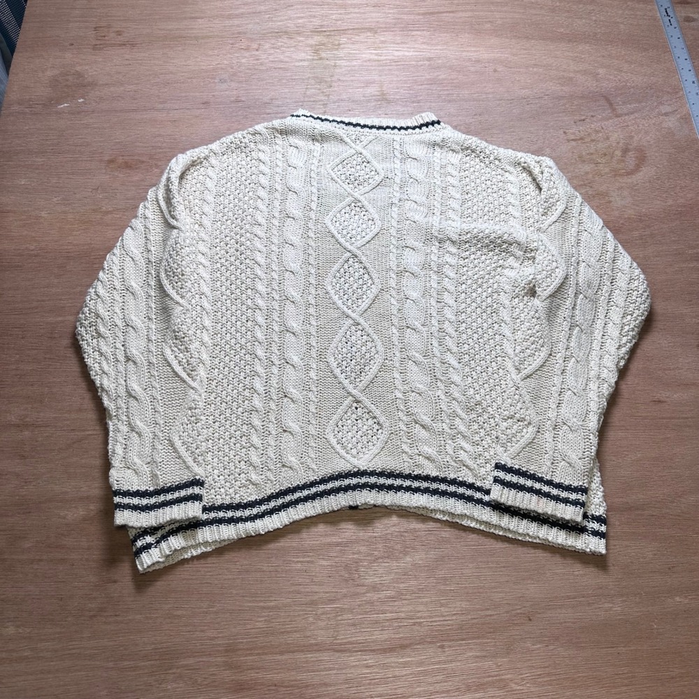 Taylor Swift Folklore Cardigan Cream Cable Knit Star Patch Official Merch XS/S - Picture 7 of 8